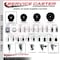 Service Caster 3'' SS Hard Rubber Swivel 1-3/4'' Expand Stem Caster Total Lock Brake SCC-SSEXTTL20S314-HRS-134 - alternate 3